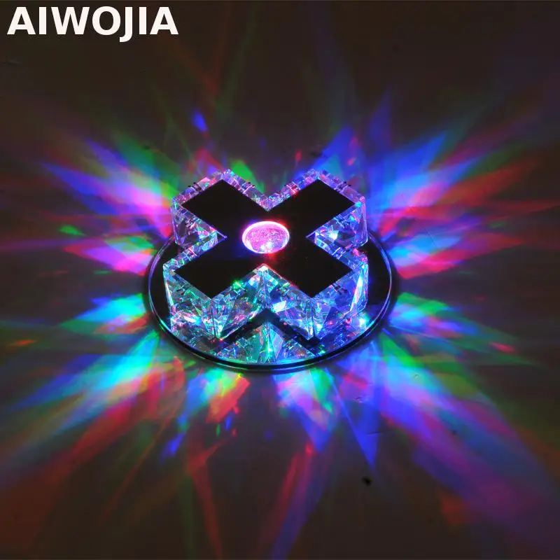 

New Ceiling fan Crystal Chandelier Pumpkin shape 12CM LED Ceiling Lamps Light Fixtures lustres de sala Led Lighting Walkway