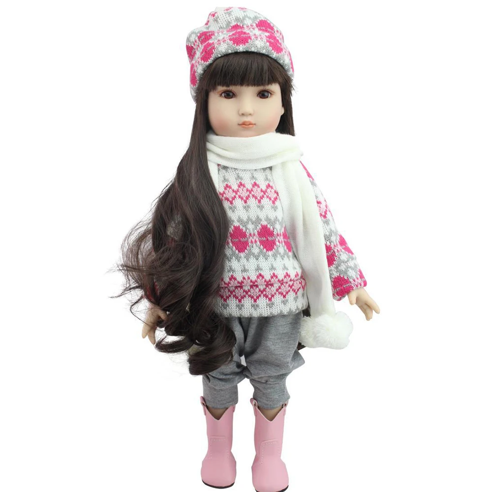 

Reborn Doll 45CM Full Body Soft Silicone Lifelike Alive Babies Toys Toddler Babies Baby Kids Boys Girls Birthday Christmas Gift