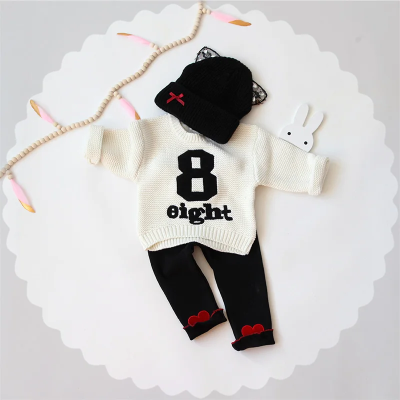

Girls Autumn Sweater 2016 New Fashion baby boy girls Clothing children Kids Sweaters baby girl clothes long sleeves sweater