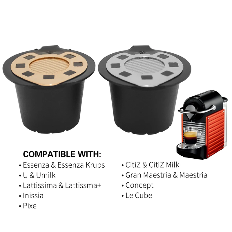 

Reusable Coffee Capsule Easily Installation Home Brewing For Nespresso Coffeemaker Machine Coffeeware Accessories