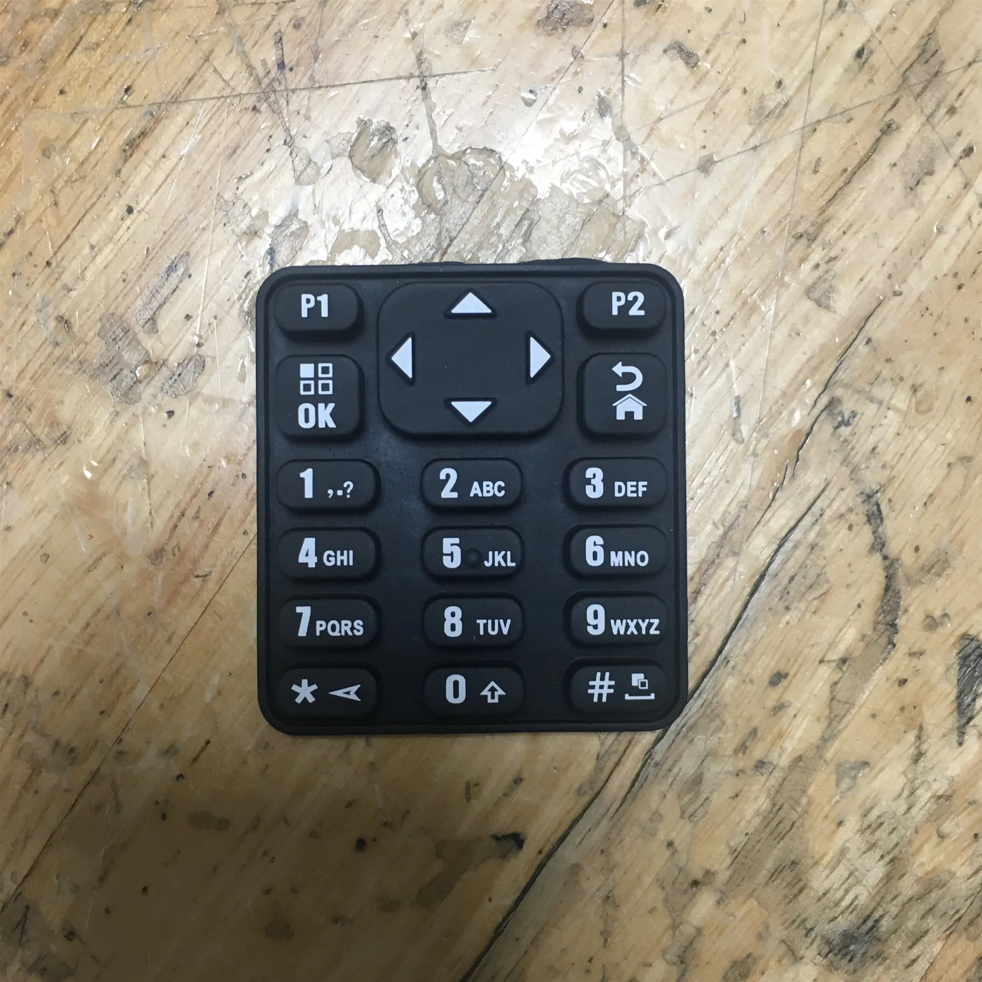 

2x the rubber number digital keypad for motorola xir p8668 p8660 gp338d dgp8550 walkie talkie