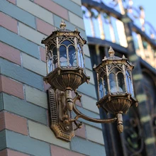 Континентальный водонепроницаемый уличный настенный светильник Ретро вилла креативное наружное освещение садового балкона настенный светильник