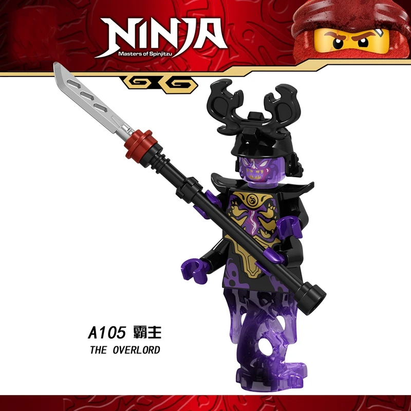 

Legoing Ninja Figures Overlord Samukai Kai Jay Cole Zane Nya Pythor Master Of Golden Dragon Building Block Legoings Ninjago Toys