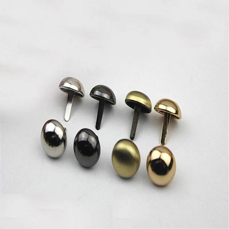 

Bronze Black Silver Gold Metal Round Purse Feet Rivets Studs Pierced fit Punk Rock Rivets