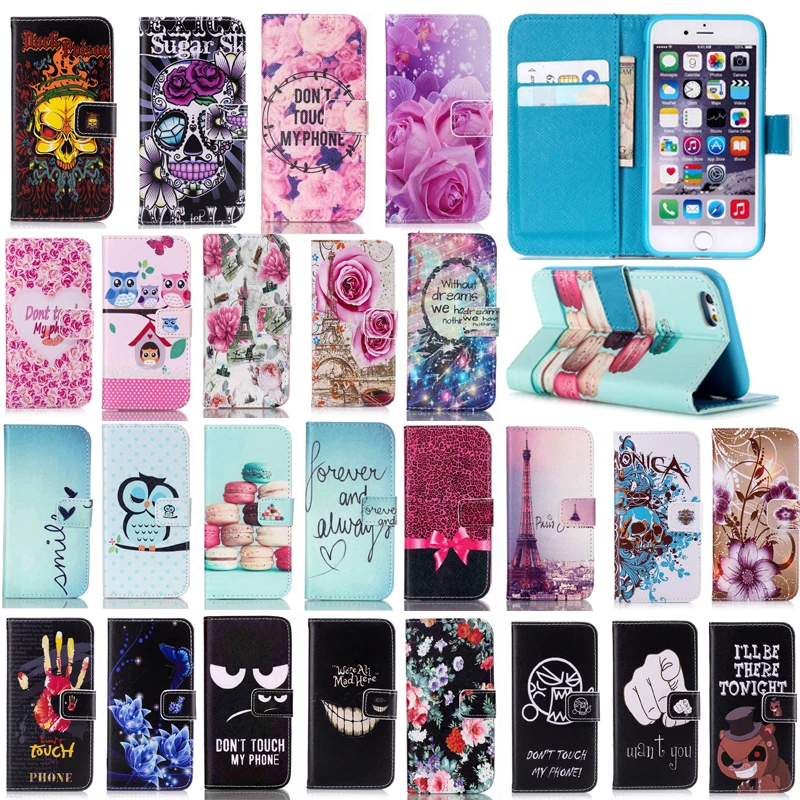Fashion Pink Flower Flip Case For iPhone 6 6S Plus 7 7 Plus 5 5S SE Stand Wallet PU Leather + Soft TPU For iPhone 7 7Plus Cover Fashion Pink Flower Flip Case For iPhone 6 6S Plus 7 7 Plus 5 5S SE Stand Wallet PU Leather + Soft TPU For iPhone 7 7Plus Cover