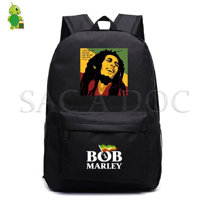 

Bob Marley Legend Backpack Teenagers Canvas School Bags Women Men Laptop Backpack Kids Book Bags Fashion Casual Travel Rucksack