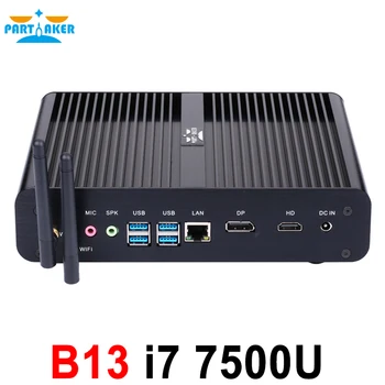 

Partaker B13 Mini PC Windows10 with 7th Gen Kaby Lake Intel Core i7 7500U Linux Ubuntu Fanless Mini PC 4K HTPC Computer