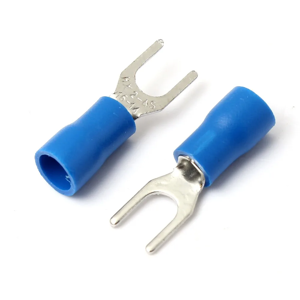 Image result for Insulated Blue Fork Spade COnnector