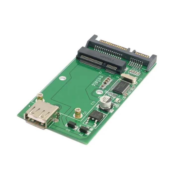 Mini mSATA solid state drive to USB SSD 2.5 SATA dual port adapter card to PCIEin Network Cards
