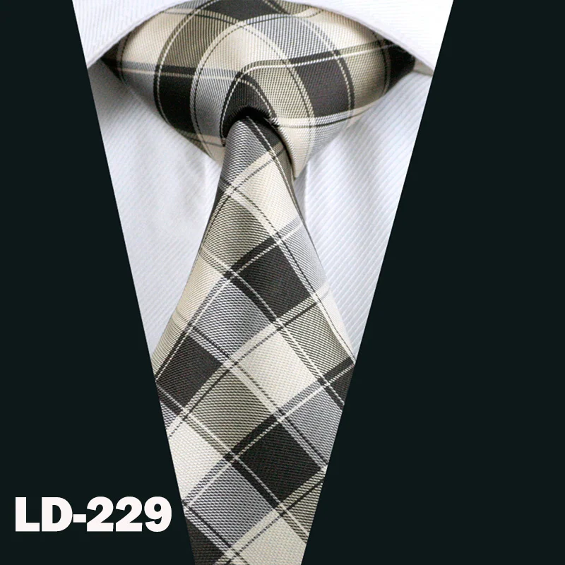 LD-229 29 Colors Classic Red Wedding Ties For Men Gifts Party Fashion Designer Gold Teal Solid Silk Men Neckties 8.5cm Dropshipping Tie - Цвет: LD-229