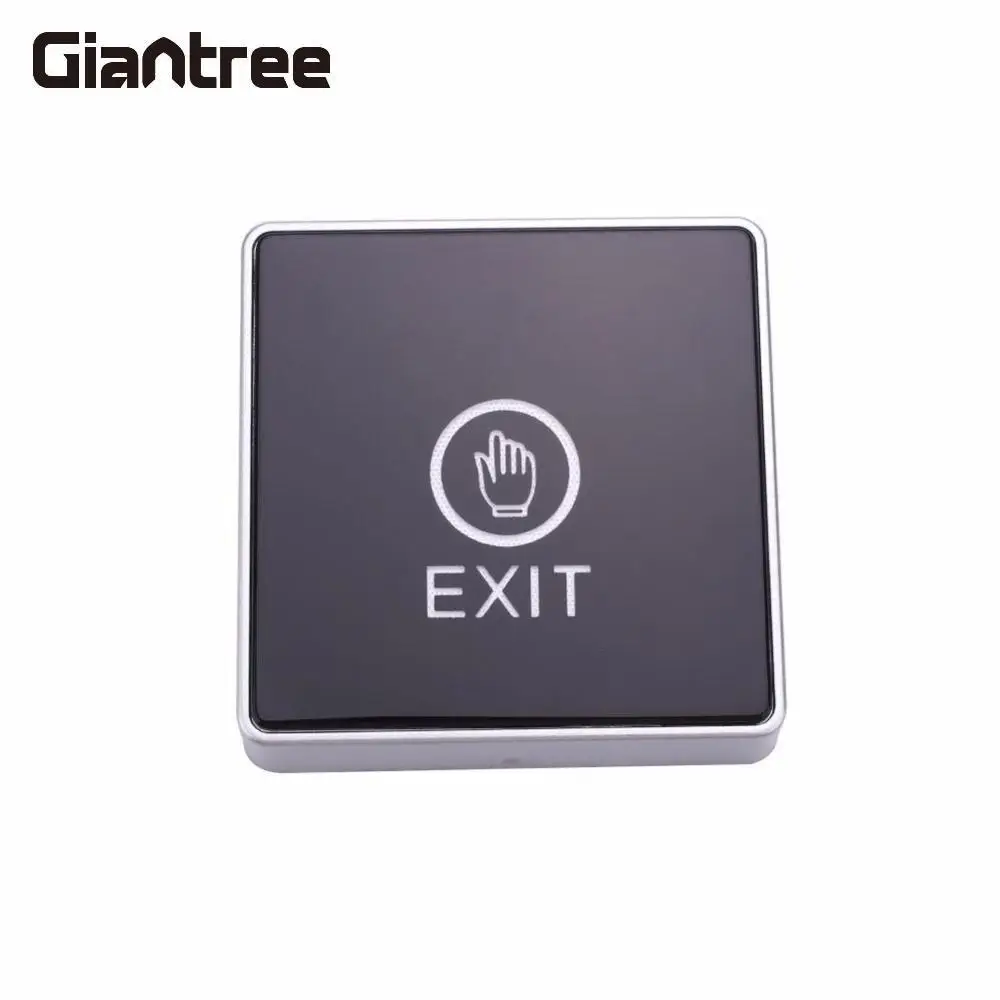 

Giantree Touch Contact Door Release Exit Button Square Touch Sensor Exit Release Button w/LED Light For Access Control Terminal