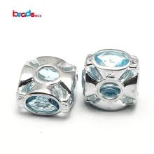 Beadsnice серебро 925 ювелирные изделия драгоценности в европейском стиле бусины 12x12 мм отверстие 4,2 мм компоненты diy бусины для женщин ID 3773