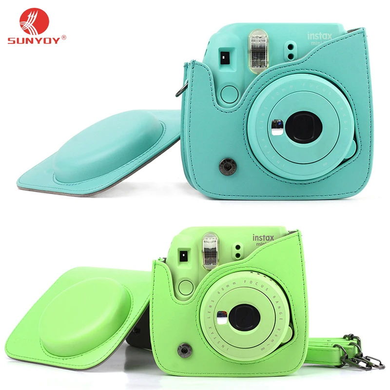 Из искусственной кожи Камера сумка для Fujifilm Instax Mini 8 мини S 9 с регулируемым