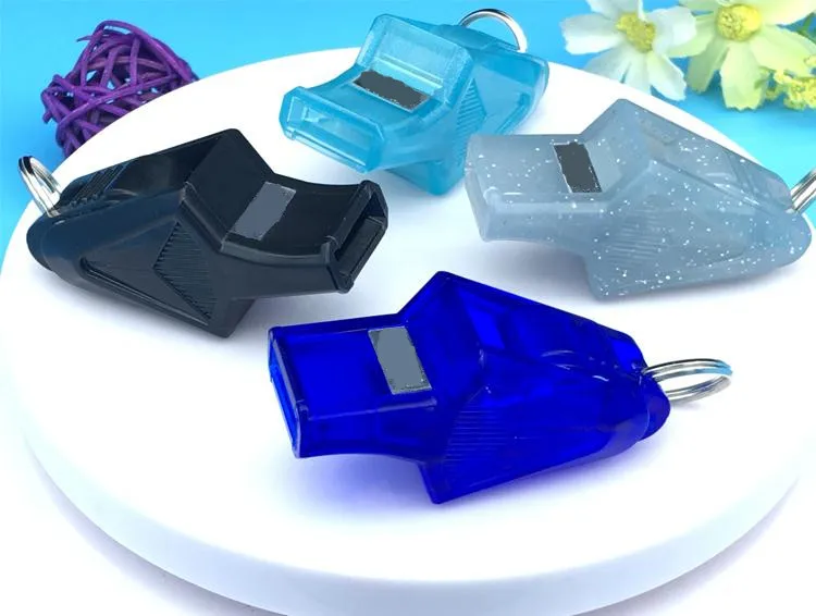 شحن مجاني بوق مدرب الحكم المنصهر كرة السلة و كرة القدم المهنية كرة صافرة البلاستيك علبة التغليف