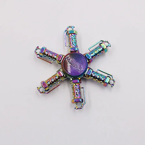 Красочные Спиннер-Спиннер топоры серповидный сплав кончики пальцев гироскоп треугольник красочные игрушки Снятие напряжения стресс ручной Спиннер - Цвет: Soc2
