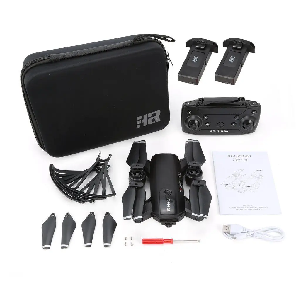 2.4G 720P 2Battery B H1G 2,4G/5G 720 P/1080 P складывающийся гексакоптер FLV дрона с дистанционным управлением Quadcopter GPS игрушка позиционирования одним нажатием кнопки возврата складной Очки виртуальной реальности VR живой полет 25 минут полета - Цвет: 2.4G 720P 2Battery B
