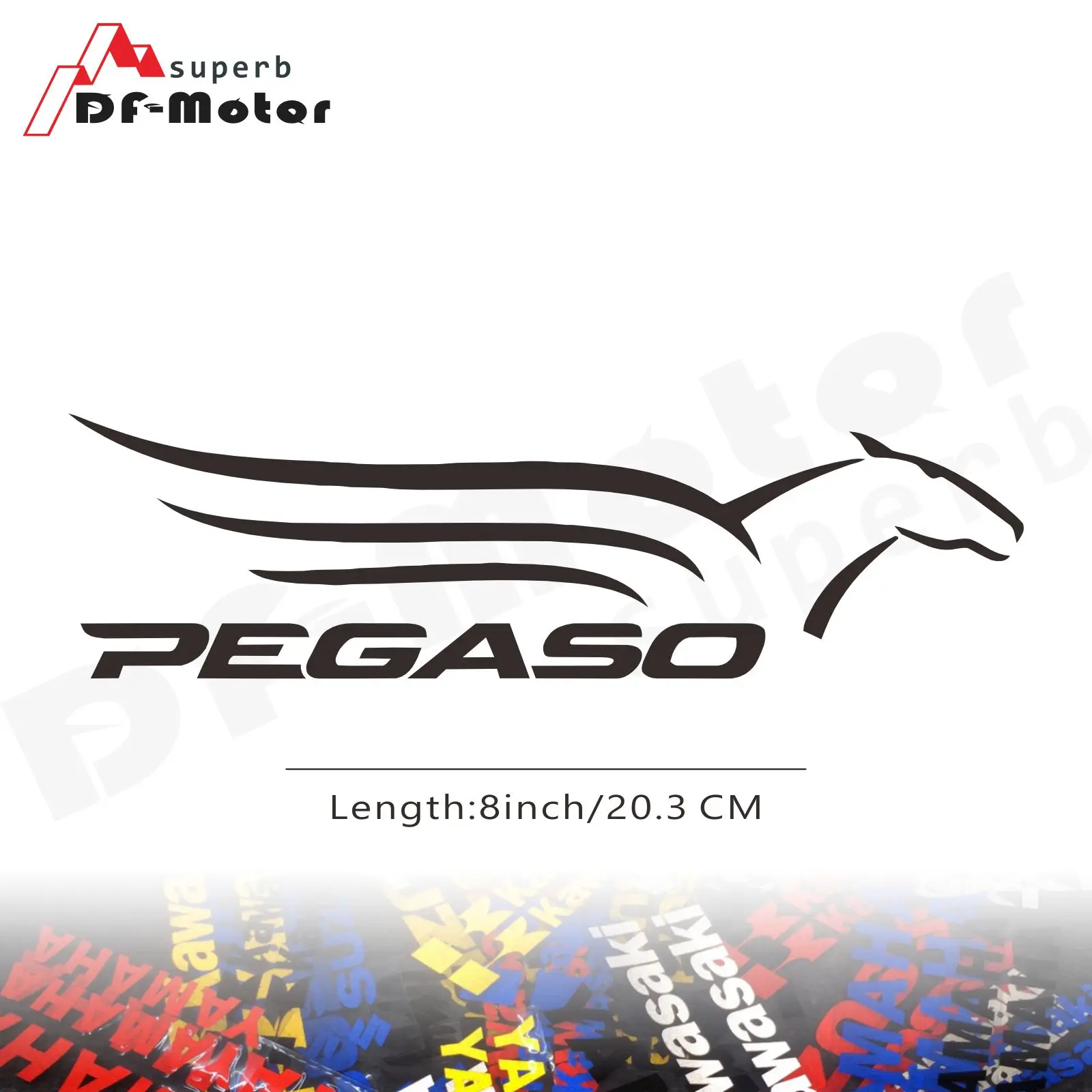 

8Inch Reflective Sticker Decal Motorcycle Car Sticker Wheels Fairing Helmet Sticker Decal For Aprilia Pegaso