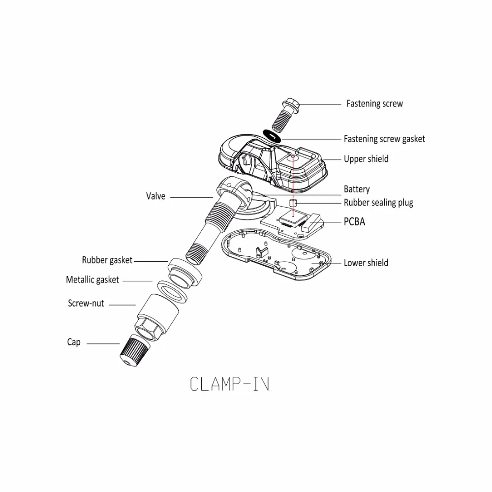 Autel 4 шт. 433/315 МГц TPMS сенсор диагностический инструмент mx-сенсор TPMS поддерживает программирование давления в шинах для OBD2 сканар