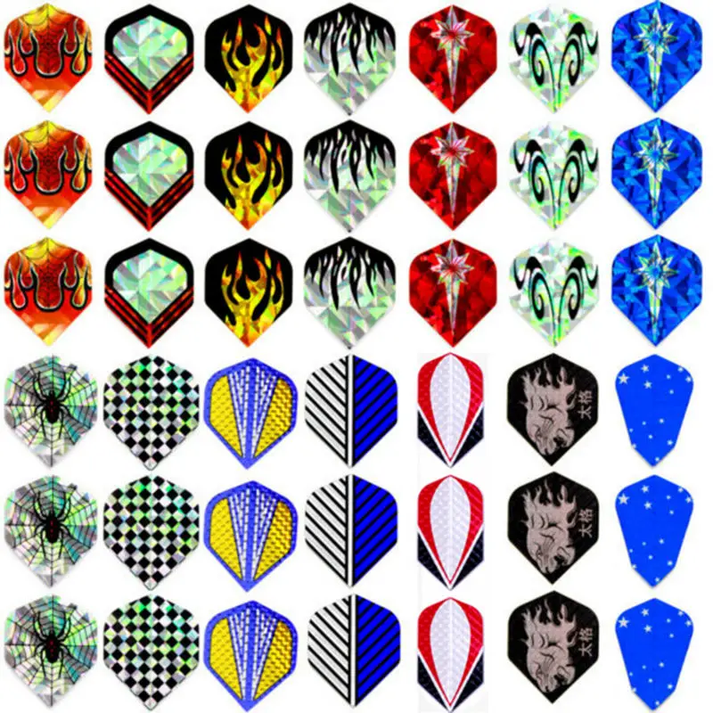NIANSHOU 42pcs/lot of Dart Flights in 14 Kinds of Different Patterns