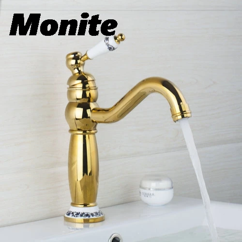 Tall Kitchen/Bathroom Faucet Polished Golden Swivel 360 Deck Mounted 97153 Ceramic Single Handle Sink Faucet,Mixer Tap Tall Kitchen/Bathroom Faucet Polished Golden Swivel 360 Deck Mounted 97153 Ceramic Single Handle Sink Faucet,Mixer Tap