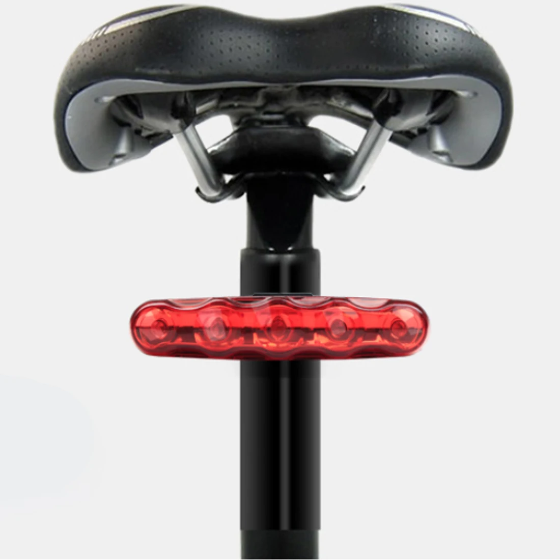 Аксессуары для велосипедов Водонепроницаемый велосипедный светильник высокое Мощность 5 светодиодный 3 режима Велоспорт велосипед меры предосторожности, безопасности красный задний фонарь анти-шок