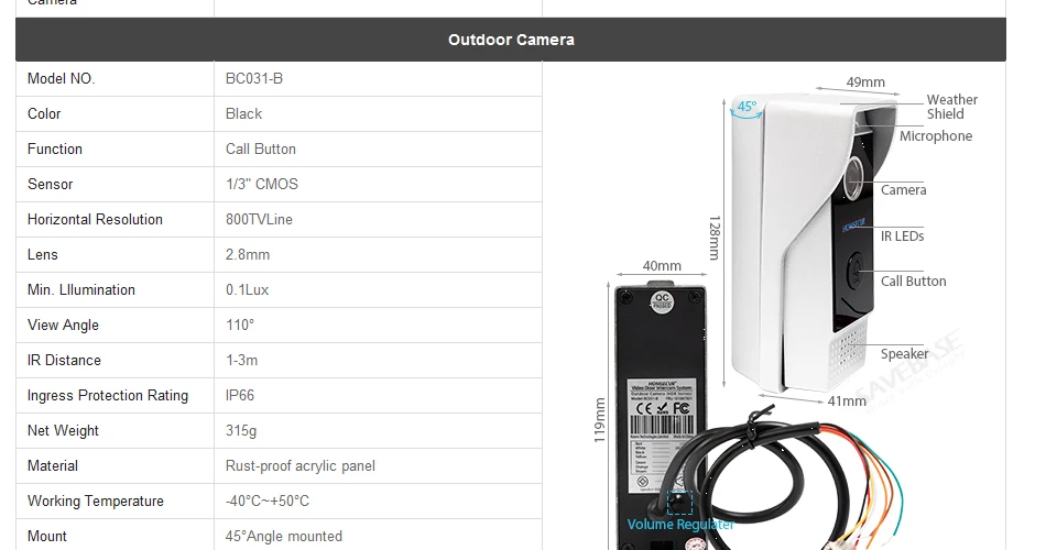 Top HOMSECUR 7" Video&Audio Smart Doorbell+Aluminium Alloy Camera for Home Security   BC031-B + BM715-S 15