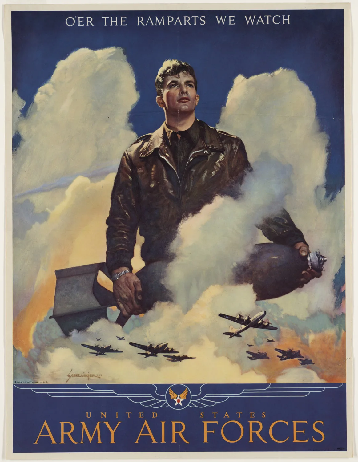 US WW1 WW2 винтажный военный плакат армии США ВВС классические холщовые картины