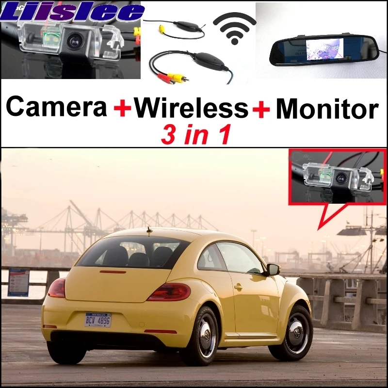 

Liislee Special WIFI Camera + Wireless Receiver + Mirror Monitor Easy Back Parking System For Volkswagen VW New Beetle Bjalla