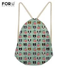 FORUDESIGNS/повседневные женские мешки с кулиской, милые, 3D, с изображением животных, с цветочным принтом, женские рюкзаки, многофункциональные сумки