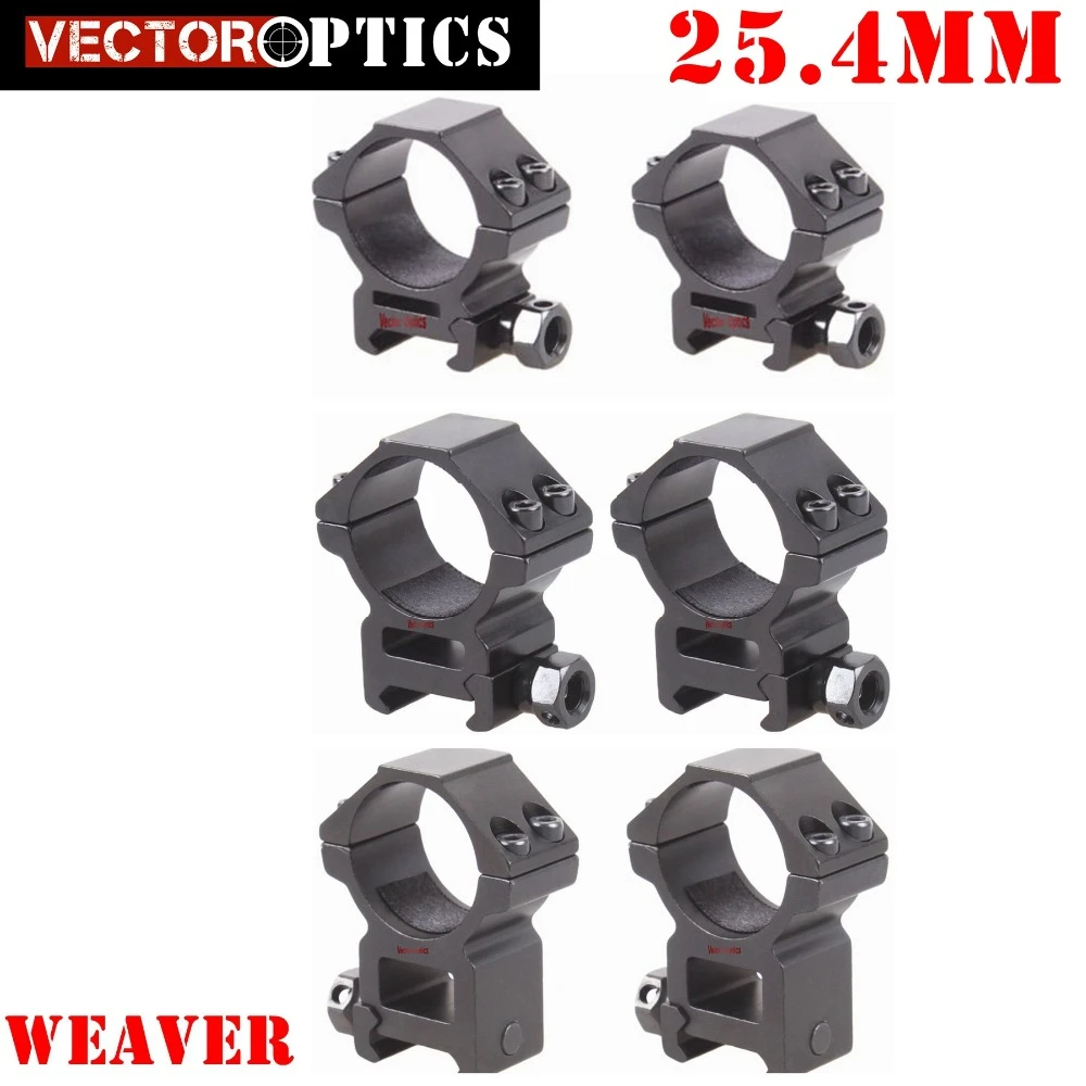Vector Optics 25mm 1 Inch Low / Medium / High Weaver Picatinny