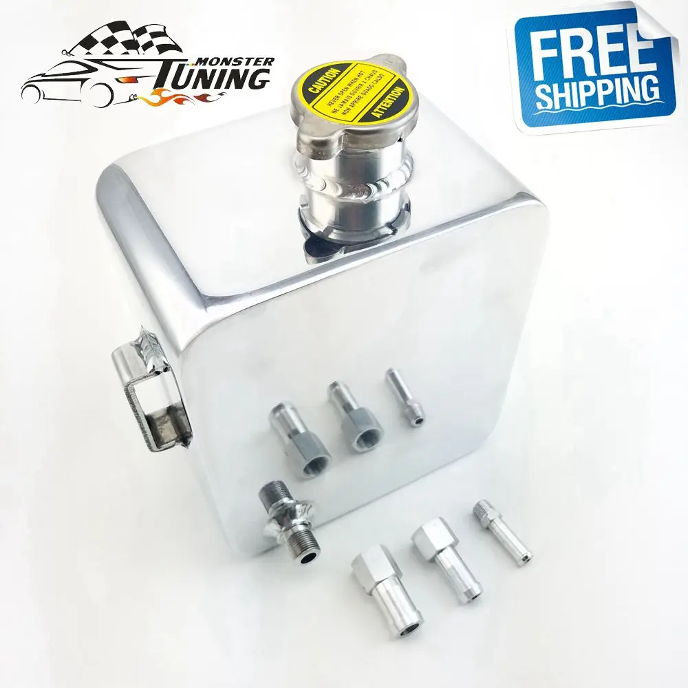 Free Shipping Universal aluminium 2L Litre Polished Alloy Header