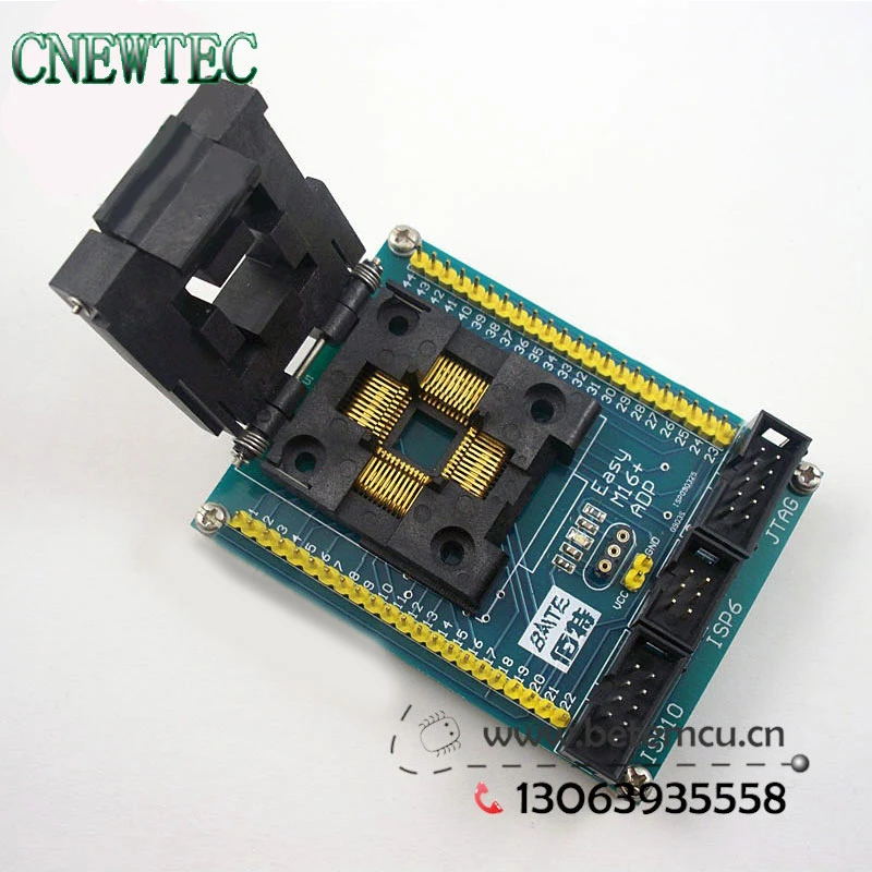 AVR ATmega16//32 QFP44 TQFP IC51-0444-467 IC MCU Socket Program Adapter Yamaichi