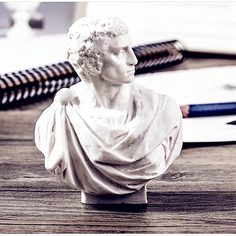 Billig 10 teile satz Ares Agrippa Skulptur Giuliano de  Medici Marcus Junius Brutus Statuen Harz Gips Kunst   Handwerk Hause Dekorationen L2713