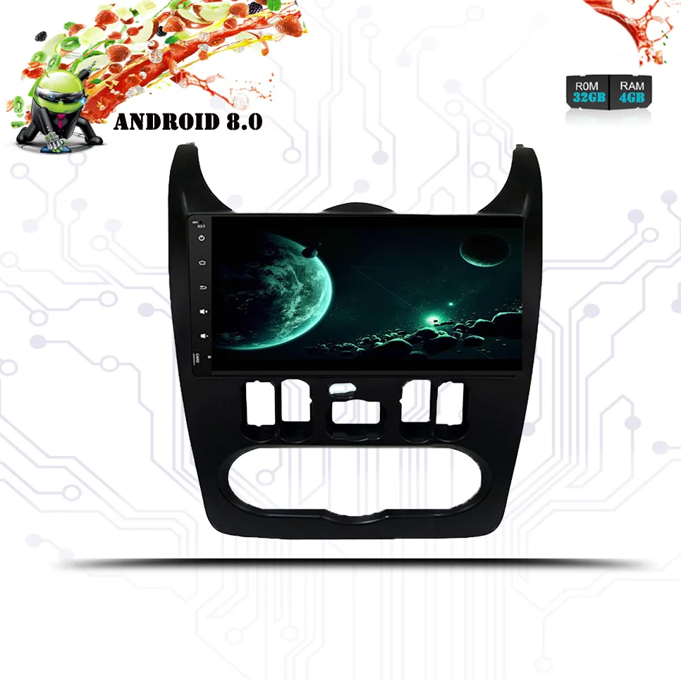 Восьмиядерный 4 Гб RAM Android 10.0Car Radio Стерео DVD плеер для Renault Dacia Sandero 2008 2009 2010 2011 2012 WIFI