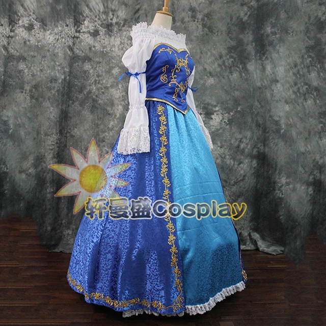 blue aurora dress