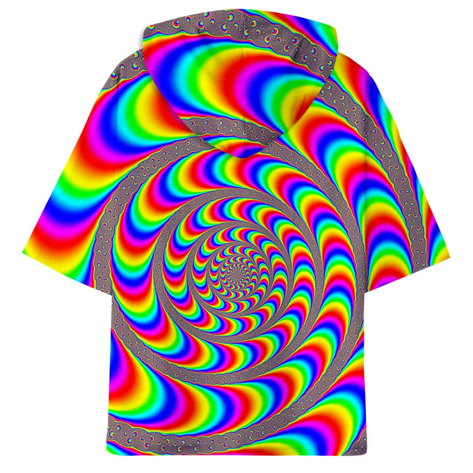 3D Tie Dye Flashbacks Толстовка Футболка мужская женская цветная психоделическая Футболка модная Harajuku фирменная футболка одежда