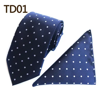 

SCST Brand 2017 New White Dot Print Blue Mens Ties For Men Silk Tie Slim Wedding Neckties With Match Handkerchief 2pcs Set A085