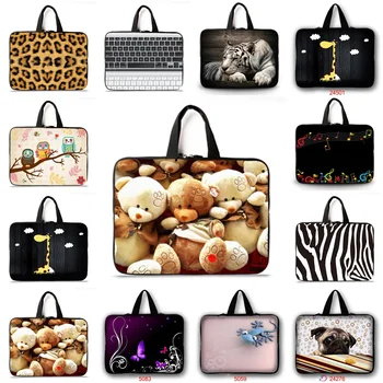 

soft neoprene laptop sleeve handle bag 10.1"11.6"12.5"13.3"14"15"15.6"17"17.3" for macbook dell hp Customized printing