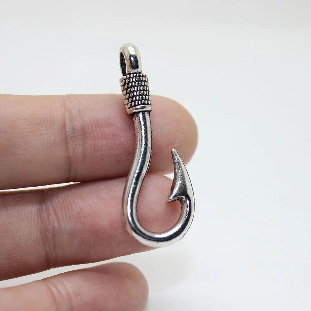 Yamily الأسماك هوك سحر 15pcs-36x13mm العتيقة الفضة لهجة الأسماك هوك قلادة سحر قلادة صنع المجوهرات النتائج Yamily الأسماك هوك سحر 15pcs-36x13mm العتيقة الفضة لهجة الأسماك هوك قلادة سحر قلادة صنع المجوهرات النتائج