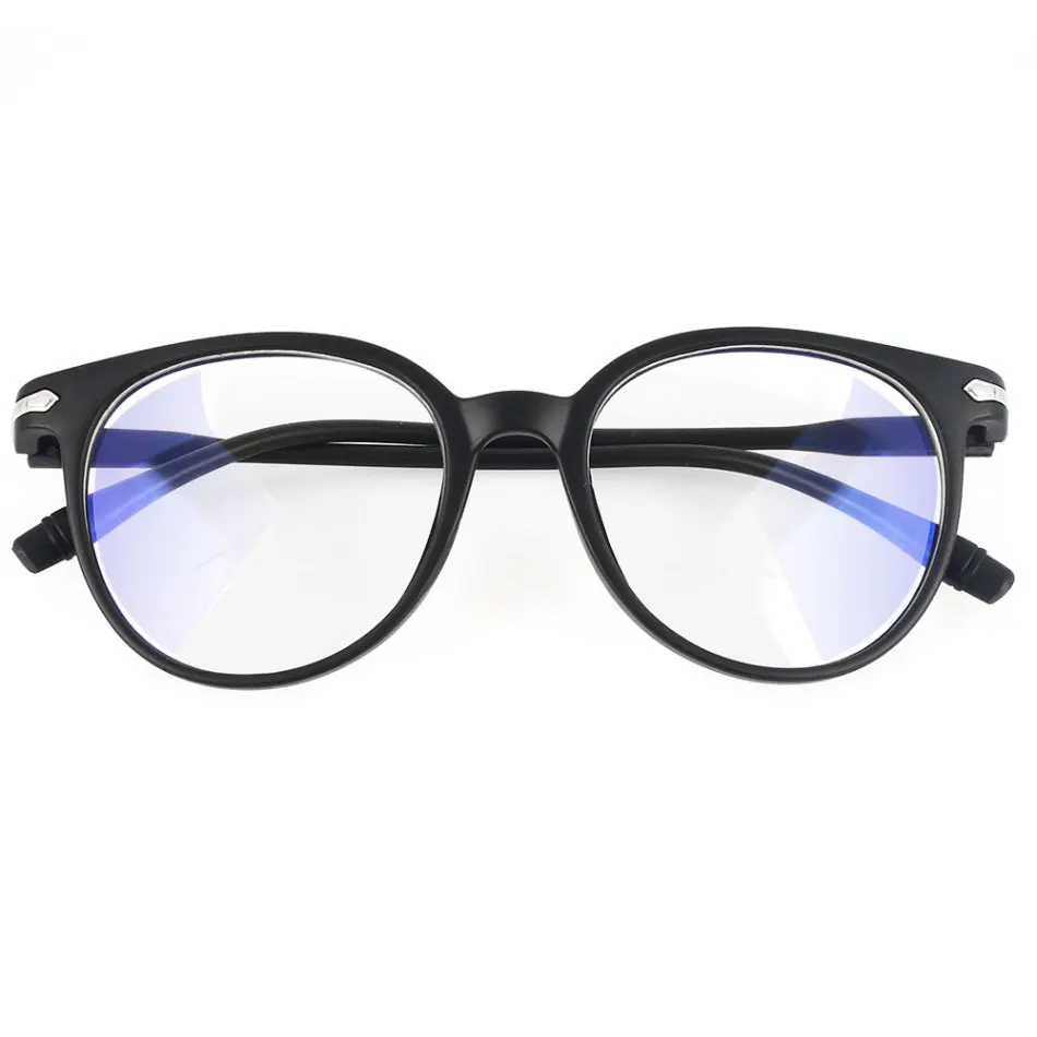 1 шт., УФ очки с защитой от синего излучения, синий светильник, очки для компьютера, очки, прозрачные оправы для очков для женщин и мужчин - Цвет: Черный