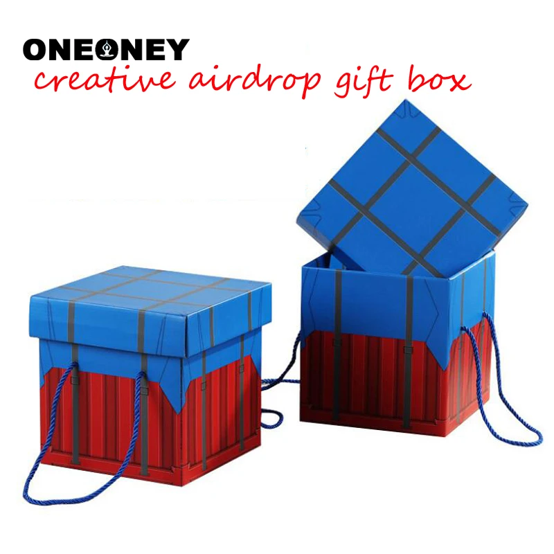  1/3pcs Creative Airdrop Gift Box Snack Gift Box 15 20 25 cm Party Present Package Square Storage DI
