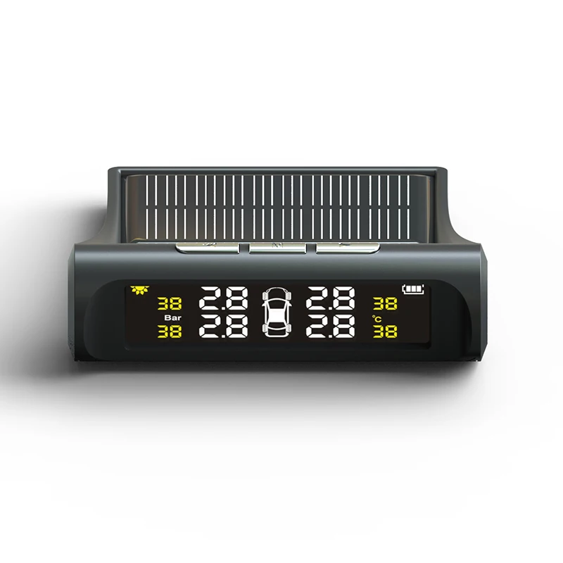 TUAO Smart Car TPMS система контроля давления в шинах Солнечная зарядка ЖК дисплей датчик