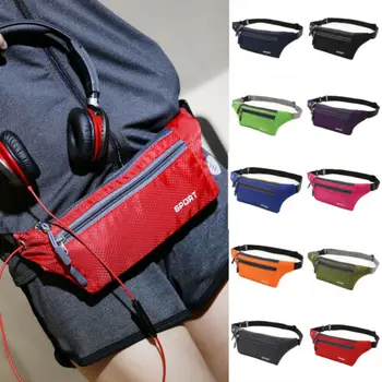 

Men Women Sports Running Bum Bag Fanny Pack Travel Waist Bags Phone Zip Belt Pouch Wallet