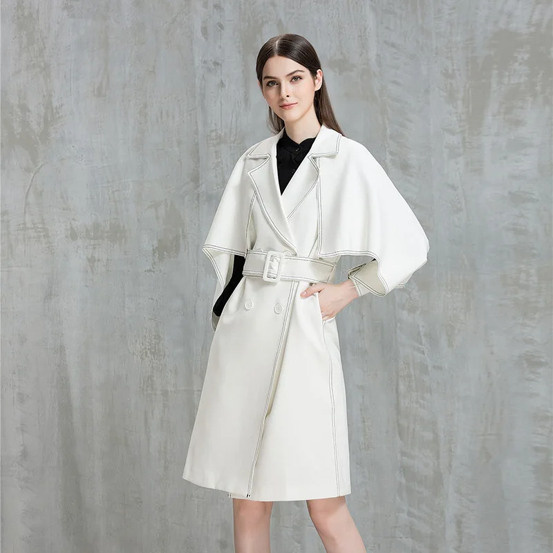 Autumn Winter Trench Coat Wool Coats 2017 Fall Fashion font b Womens b font Outwear Windbreakers