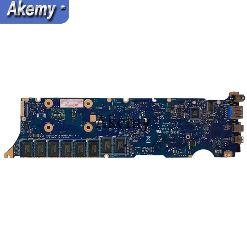 Amazoon UX31A2 محمول اللوحة الأم ل ASUS UX31A UX31 اختبار اللوحة الأصلية 4G RAM I7-3537U REV2.0