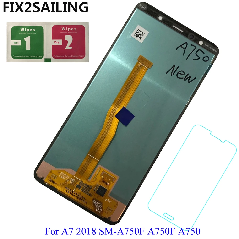 

6.0'' Lcds A750 For Samsung Galaxy A7 2018 SM-A750F A750F A750 LCD Display Touch Screen Digitizer Assembly Replace 100% Tested