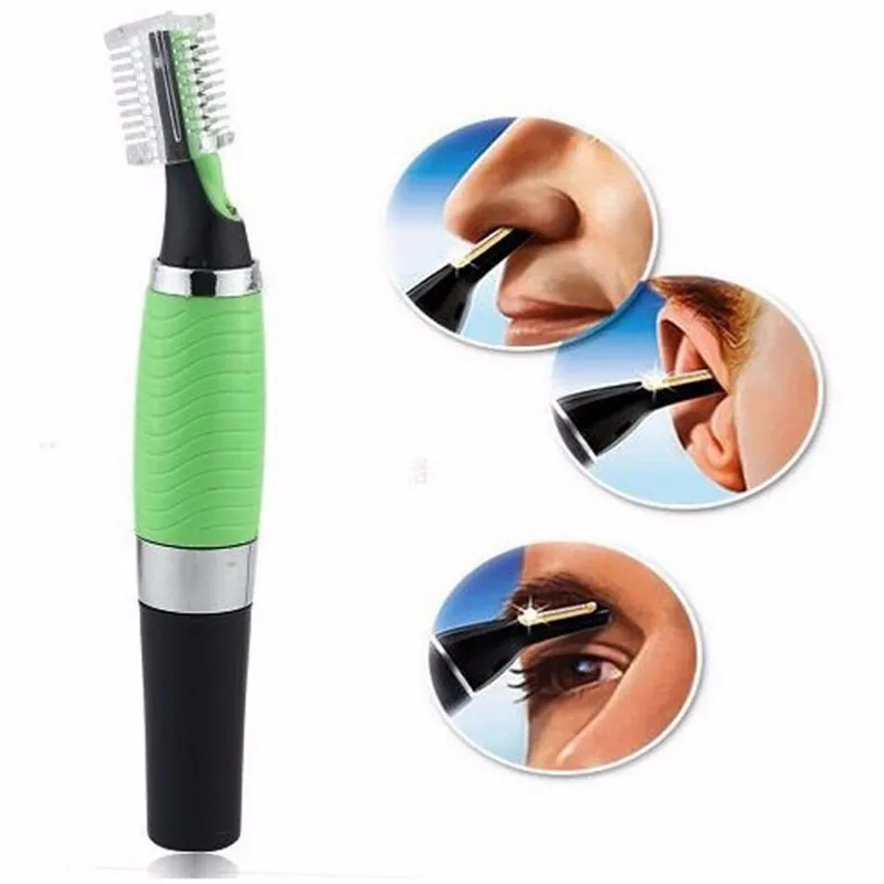 

Multifunction Trimmer Cleaner Nose Ear Face Personal Neck Eyebrow Hair Trimmer LED Lights Shaver Clipper Cleaner Health Care