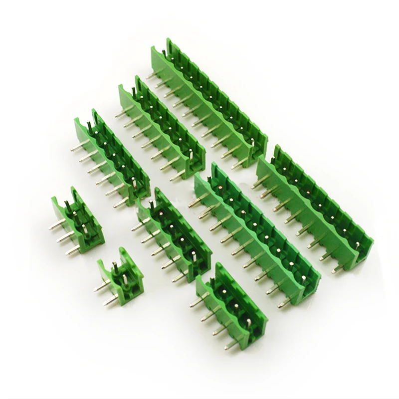 10pcs  KF2EDGK-5.08 Connector Terminas Curved Needle Seat 2P-16P Pitch 5.08MM Plug in Terminas