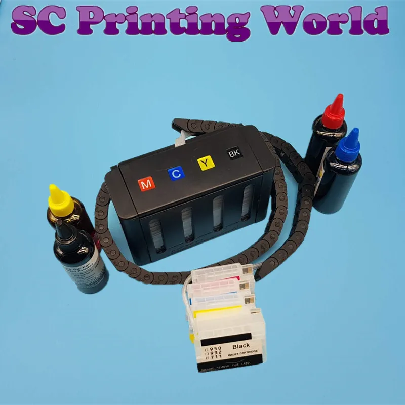 

Sc prinitng world Continuous Ink Supply System For HP T120 T520 For HP 711 with dye ink
