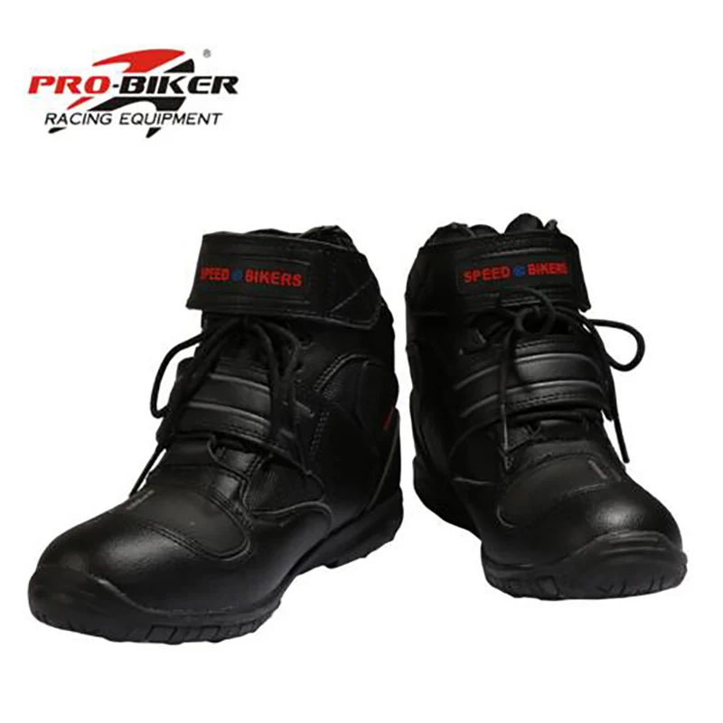 A005/женские мотоциклетные ботинки из искусственной кожи дышащие гоночные ботинки для мотоциклистов мужские Нескользящие ботинки для мотокросса